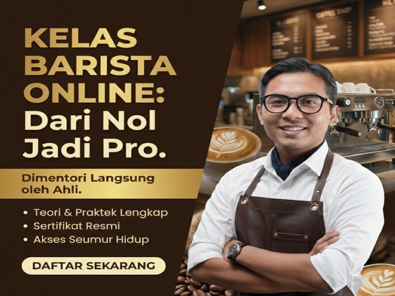 Kelas Online Barista : Dari Nol Menjadi Pro